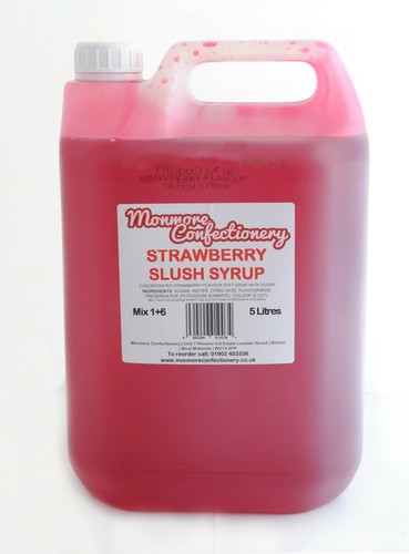 Red strawberry slush - strawberry,