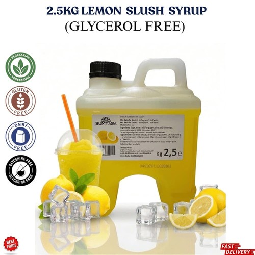 Lemon slush syrup 5kg - slush, high