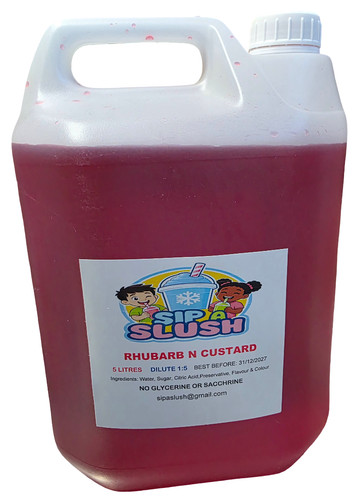 Litre rhubarb custard - n,