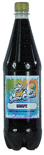 Snow cone syrup grape litre - cone, 1