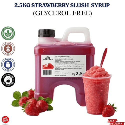 Strawberry slush syrup 5kg - strawberry,