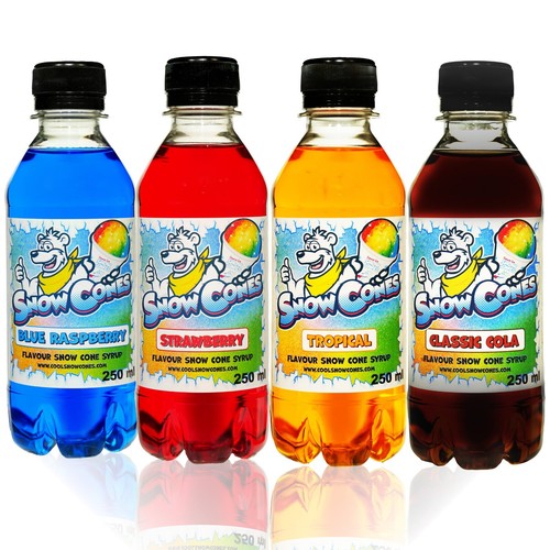 Snow cone slush syrup x - snow, 4