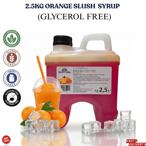 Orange slush syrup 5kg - syrup, 2.5kg