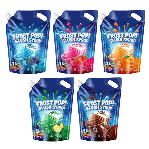 Frost pop premium slush syrup - frost, pop!
