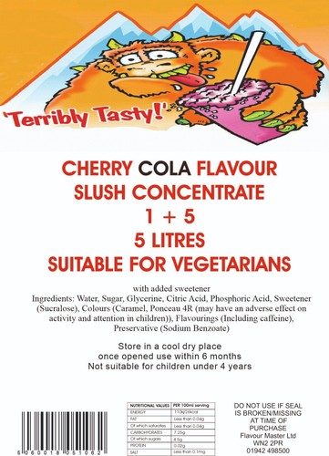 Terribly tasty 1x5 ltr cherry - terribly,