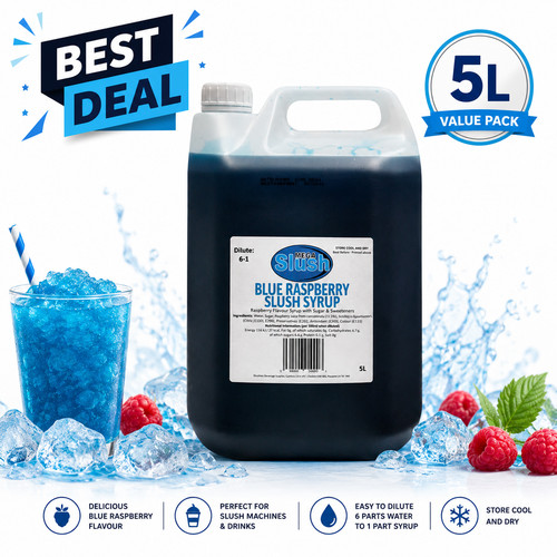 Mega slush blue raspberry - slush,