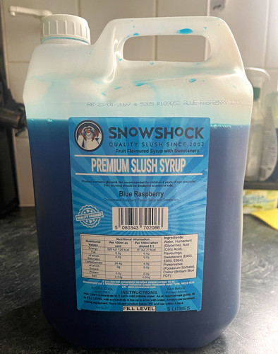 Snowshock premium slush syrup - premium,